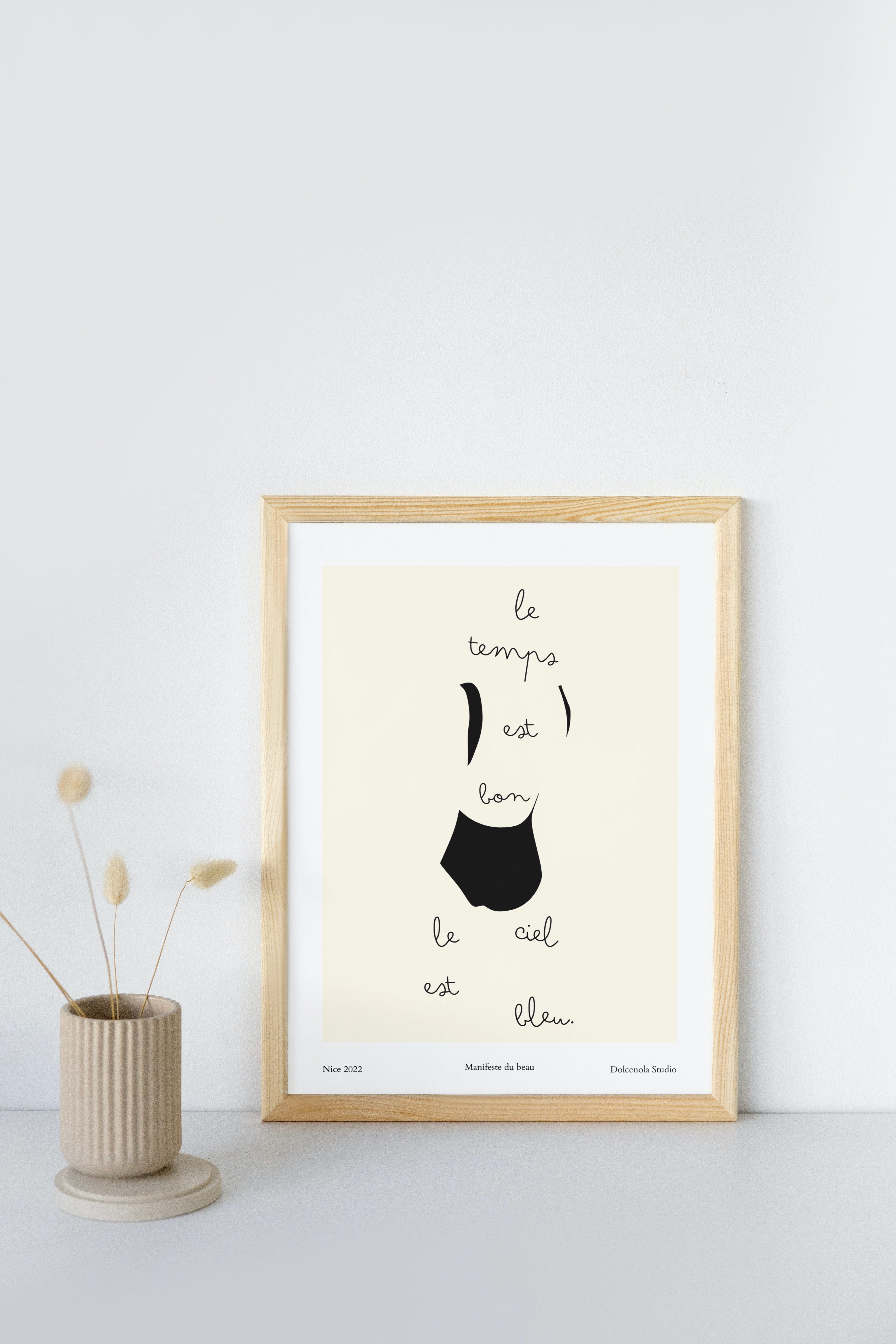 Affiche Le temps est bon