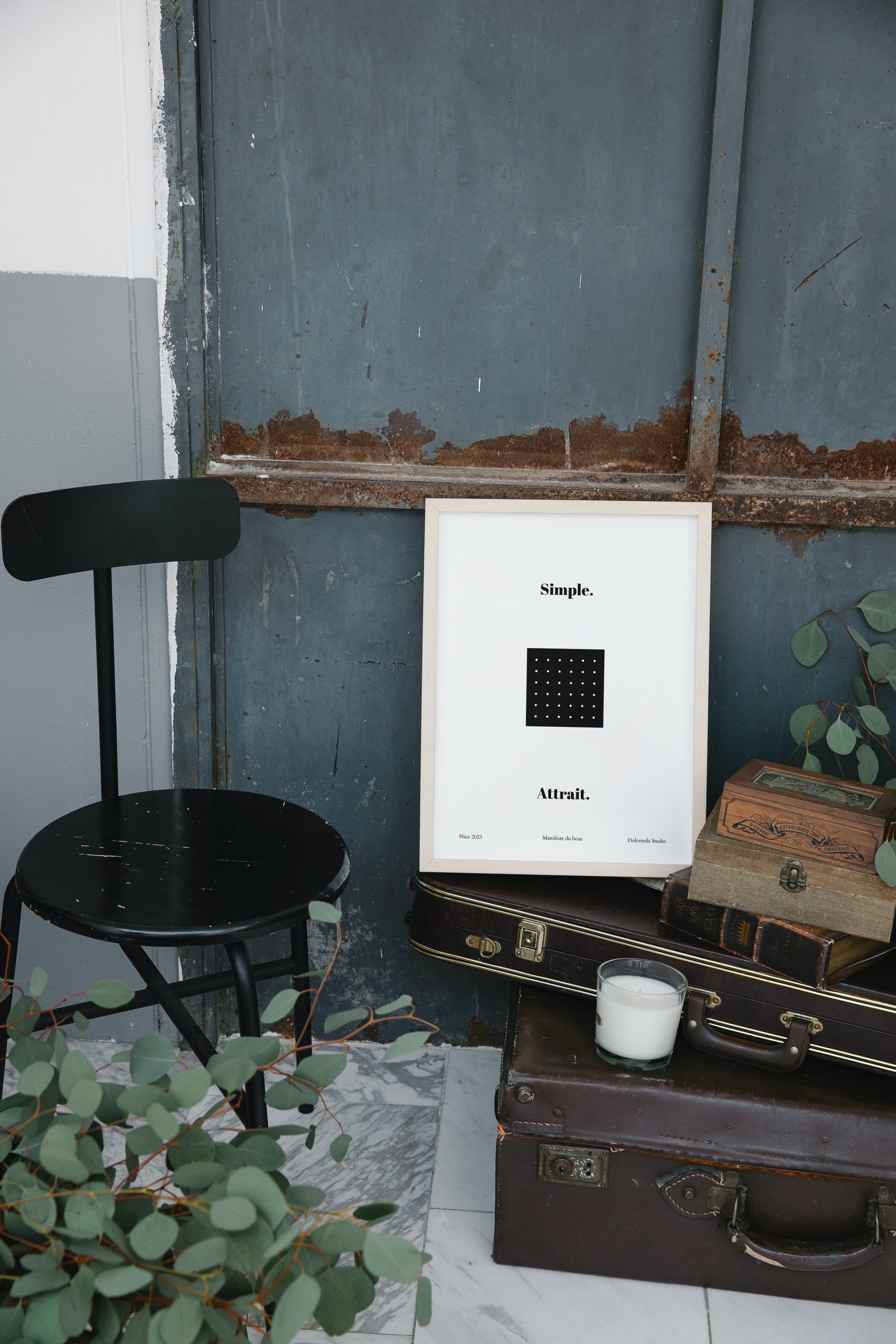 Affiche Abstrait Noir